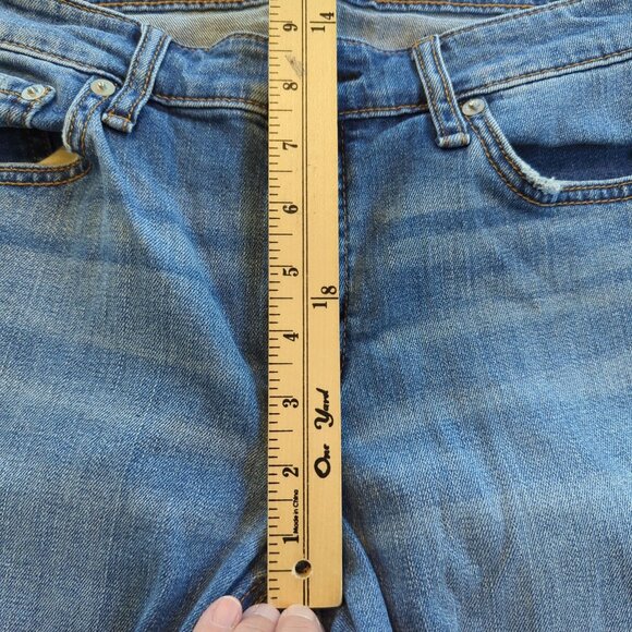 Rag & Bone Dre Low Rise Slim Boyfriend Women Jeans 28 light blue distressed - Picture 13 of 16